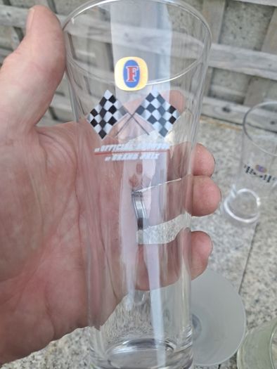 8 beer glasses from 1990's