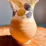 Vintage Kilkenny Irish Studio Pottery Vase Hand Painted Olives Signed Ceramic Image 2