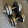2 x 7.5KG Adjustable Dumbbells Image 2