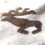 Sheepskin (Genuine) rug, Reindeer Motif Image 2