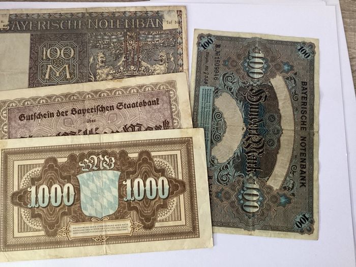 banknotes Bayern