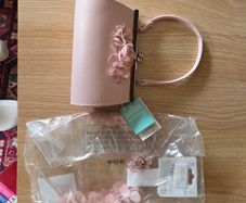 Girls matching handbag and hair accessory