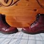 dr martens 1460 8 eye cherry red boots Size 7 eu 41 in excellent condition Image 5