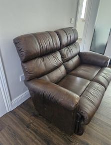 Two seater leather sofa