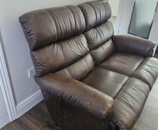 Two seater leather sofa