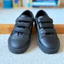 Next Kids School Shoes - Black Velcro Trainers Unisex - Size UK 11 / EU 29 Image 3