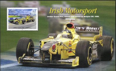 2001 Ireland Centenary of the Royal Irish Automobile Club Jordan Commemorative Stamp Miniature Sheet Mint Never Hinged (MNH)