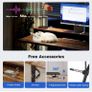 Electric Adjustable Height Desk, with 2 Fabric Drawers, 120x60cm 72-116cm Height, Stable Sit-Stand Standing Desk w. 2 Memory Buttons, Computer Desk for Home Office, 2 pcs Desktops, Brown Image 7