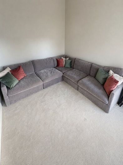 Cloud 5 piece modular corner sofa + swivel chair