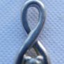 Vintage 9K White Gold Pendant Image 3