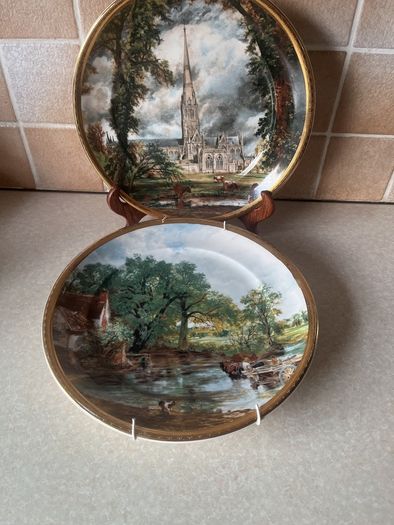 2 Arklow Pottery "Art Collection " 10.5" wall plates