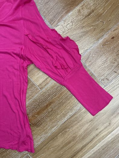 Limited Collection Pink Ruffled Sleeve Top Size 10