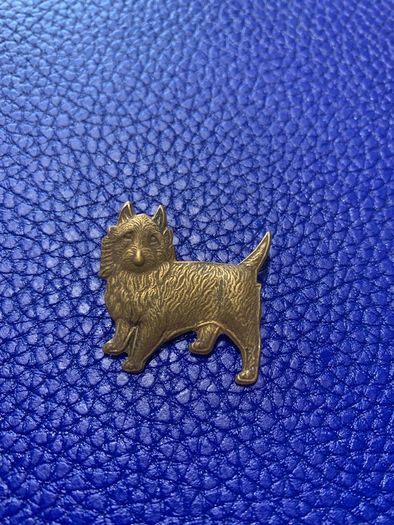 Scottie Dog Badge Pin Brooch