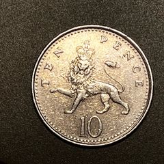 Rare 1992 British 10 Pence Coin D.g Reg F.d Queen Elizabeth Ii