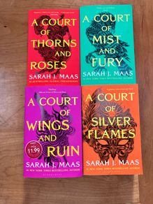 A Court Of Thorns And Roses, Books 1,2,3&5, by Sarah J Maas
