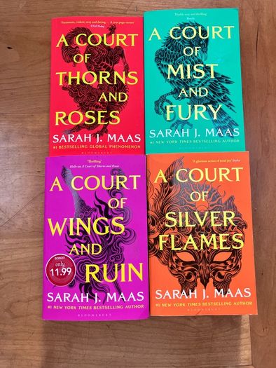 A Court Of Thorns And Roses, Books 1,2,3&5, by Sarah J Maas