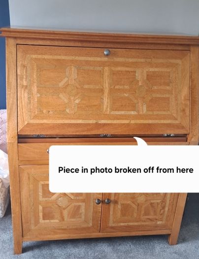 Inlaid Chest & Writing Bureau