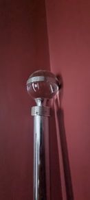 chrome curtain pole