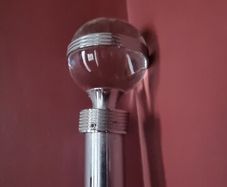 chrome curtain pole