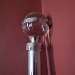 chrome curtain pole