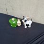 Pair of cow ornaments postage possible Image 3