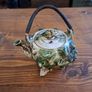 1950s Vintage Japanese Majolica Conch Shell Teapot Image 8