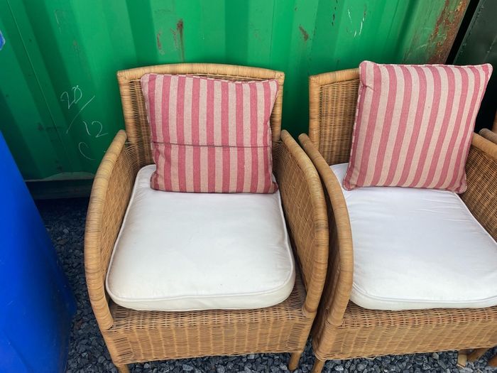 6 cane chairs