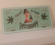 Metal vintage style sign