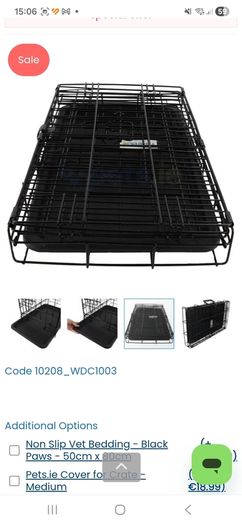 Medium sized dog crate