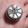 Vintage Silver Pill Box with Little Mirror Added Inside Image 3