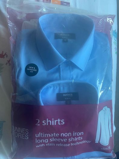 blue school shirt