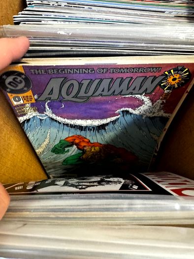 DC Long Comic Box w 250 comics for Sale (2)