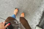 Elegant heeled sandals