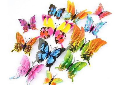 Double wing Butterflies with magnet