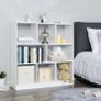 Bookcase  8 compartments vintage  bookshelf, cube shelf, stand shelf, with open compartments, for living room, study, children's room, office, as room divider, 97.5 x 30 x 100 cm, vintage brown Image 5