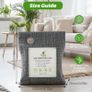 2 Pack Bamboo Charcoal Air Purifying Bags, Activated Charcoal Bags Removes Odors and Moisture, Odor Eliminator for Home, Car, Pets, Bathroom, Basement Image 4