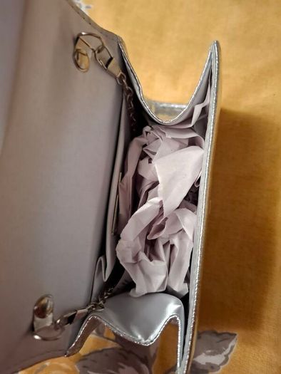 Twist Diamante Silver Bag Brand New Price Includes Postage Cost