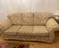 Three seater sofa and one armchair