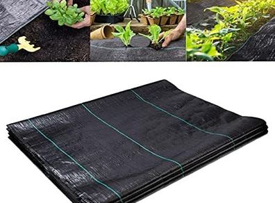 Ground Cover Weed Membrane Heavy Duty Landscape Ground Cover Membrane for Gardens (4m x 10m)