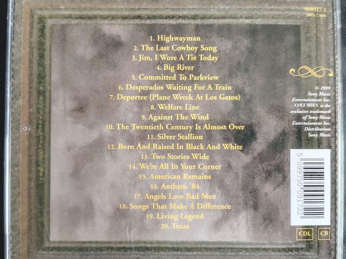 Nelson, Cash, Jennings & Kristofferson - The Highwayman Collection CD (2000) Outlaw Country EX+