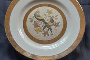 Another Old Chokin Japanese Plate 24 karat gold gilded trim Made in Japan Postage Available,