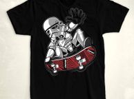 main image for ad Trooper trick t-sirt star wars t-shirt dart vader t-shirt galaxy t-shirt