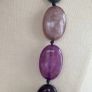 Purple large beaded necklace Image 3