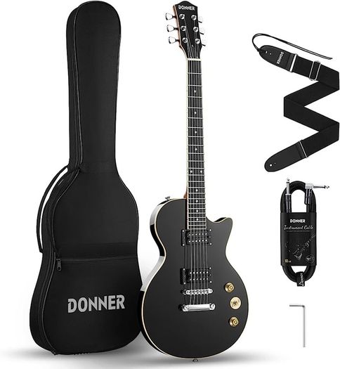 LP Electric Guitar Kit Full Size Guitar Starter Set 39 Inch Solid Body with Bag, Strap, Cable (FREE SHIPPING)