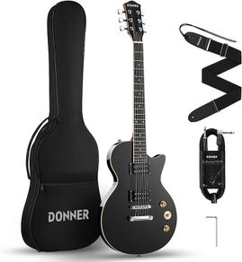 LP Electric Guitar Kit Full Size Guitar Starter Set 39 Inch Solid Body with Bag, Strap, Cable (FREE SHIPPING)