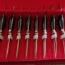 Vintage Samran Thai Bronze Hors D'oeuvres/Appetizer Forks Image 3