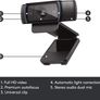 C920 HD Pro Webcam, Full HD 1080p/30fps Video Calling, Clear Stereo Audio, HD Light Correction, Works with Skype, Zoom, FaceTime, Hangouts, PC/Mac/Laptop/Macbook/Tablet - Black Image 2
