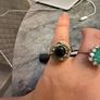 Vintage 925 Sterling Silver Secret Compartment Ring with Black Onyx Stone Image 6