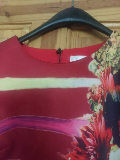 J and J red floral dress (free post)