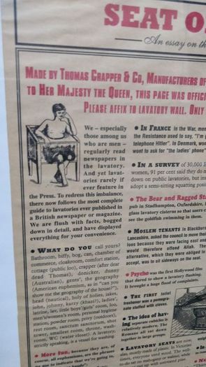 Entertaining Restroom Notice